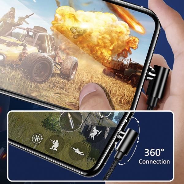 USAMS Lightning Cable 1M Right Angle Magnetic Red/Red Sj444Usb02 (Us-Sj444)