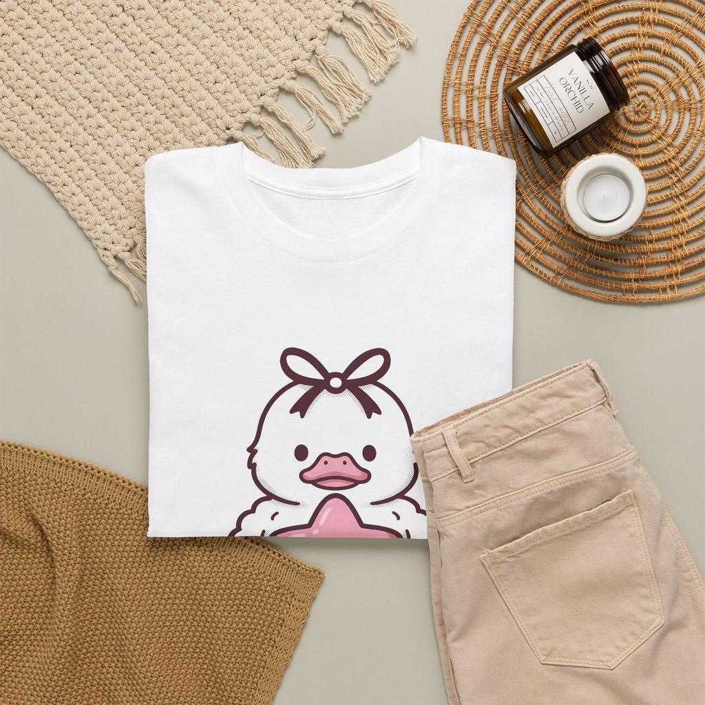 Duck Stuffed Animal Shirt St. Valentine's Day Pet Gift Women Cute Tee Plushie
