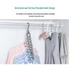 Magic Nine-Hole Anti-Slip Folding Hanger: Multi-functional Clothes Drying and Storage Solution