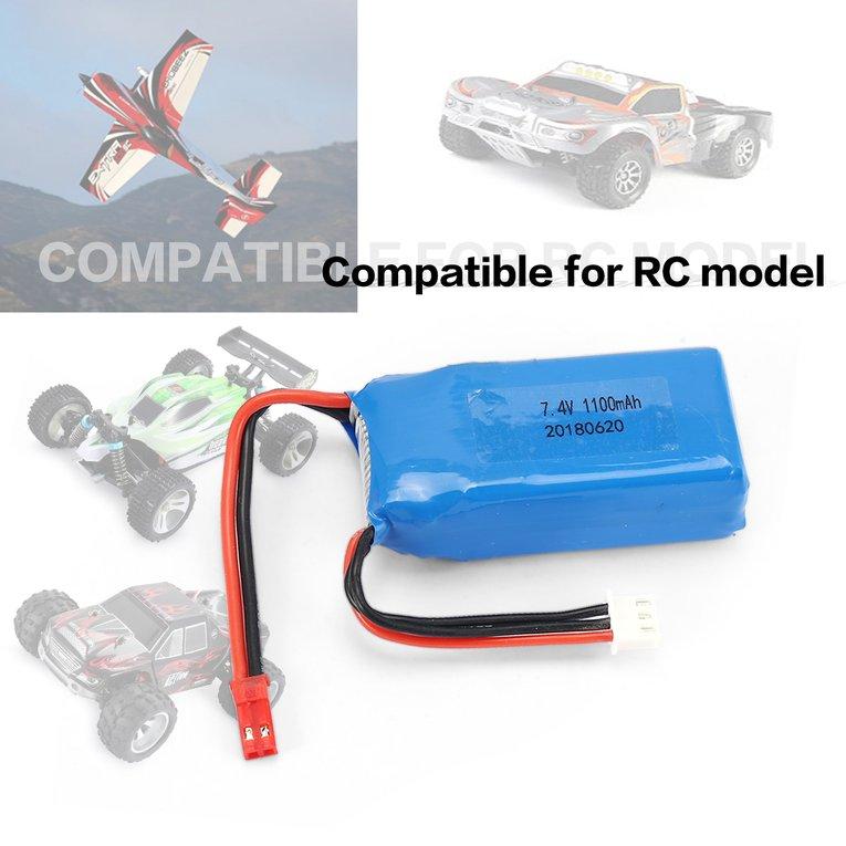 Batterie RC Li-ion 7,4V 1100mAh - Pour Modèles UDI, Huanqi - Connecteur SM-4P
