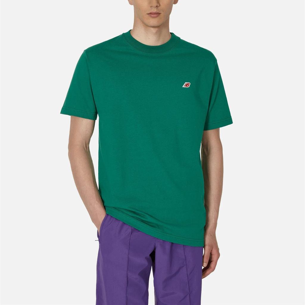 New Balance Made In USA Serie T-Shirts Unisex Grün Rundhals Mäßig Gerader Schnitt MT21543ECS