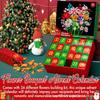 Blumenstrauß Weihnachtskalender Adventskalender Blind Box Mit DIY-Spaß für Feiertagsdekoration