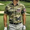New Summer Men's Printed Casual Breathable Loose Short-Sleeve Shirt