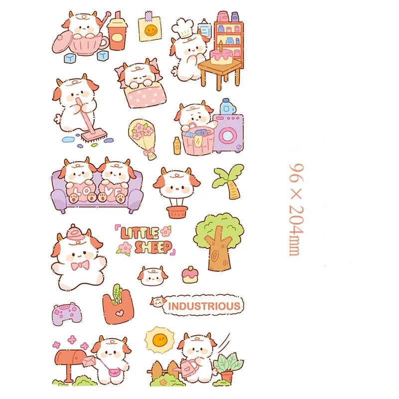 

Милый мультяшный кролик 3D рельефная наклейка чехол для телефона канцелярские товары прозрачная смола украшение забавные детские наклейки для скрапбукинга и дневника