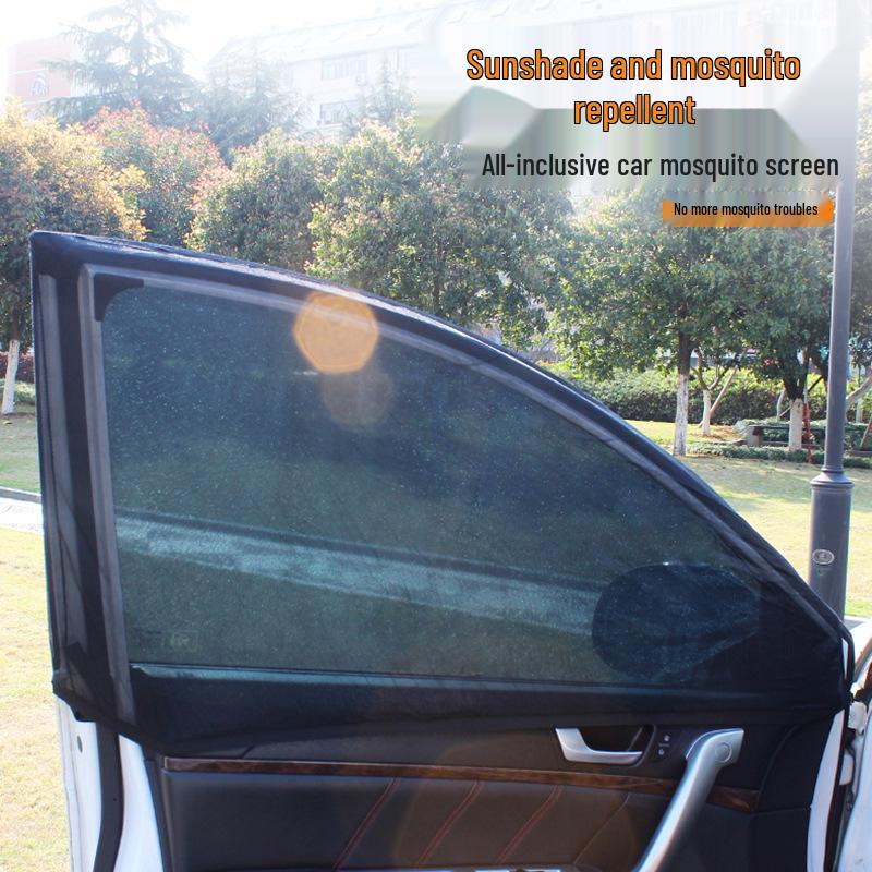 Magnetic Car Sunshade: Mosquito Screen, Sunscreen, Heat Insulation, Blackout Privacy Curtain