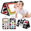 Folding Baby Floor Mirror Hanging Developmental Toys Montessori Baby Toy Mirror  Baby