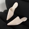 Estate 2025 nuove scarpe basse a punta scarpe da donna indossare borsa testa mezze pantofole sandali Muller donna
