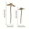 Metal Metal Rusty Mushroom Halloween Decoration Rusty Mushroom Plaque Garden Decoration Set  Garden