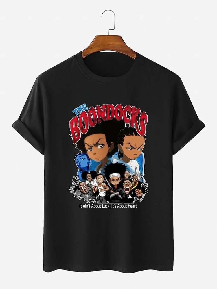 Vintage The Boondocks Heavy Cotton Black S-234XL Unisex Classic Shirt C080 Unisex T-Shirt