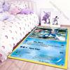 1PC Pokémon Cards Greninja Print Rug Carpet for Living Room Children Bedroom Mat Sofa Doormat Floor Rug Home Decor Anti Slip Mat