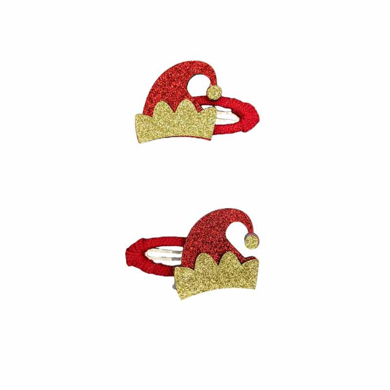 Glitter Bow Christmas Tree Headdress Clip for Girls