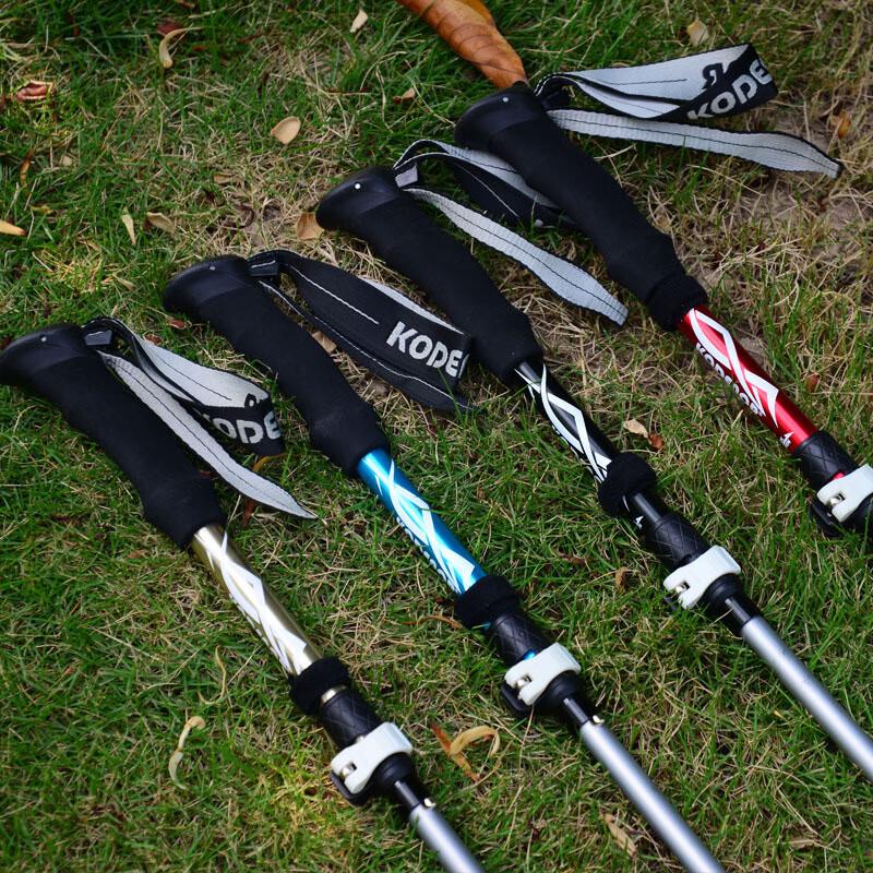 Aluminum Alloy 5-Section Folding Trekking Pole