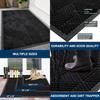 Front Door Mat Outside Entrance, Heavy Duty Sturdy Natural Rubber Doormat, Trap Dirt and Moisture, Easy Clean Low Profile Mats