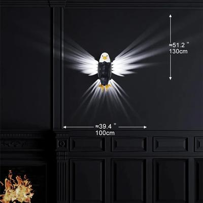 Coole Kreativität 3D Weißkopfseeadler Wand Nacht Amerikanischer Adler Nachtlicht Dekoration Flügel des Lichts für Mann Frau Neuheit Geschenk