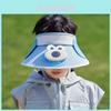 Kids Summer Sunshade Hat With Fan And Uv Protection For Outdoor Play