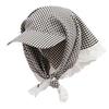 Driving Rural Style Headscarf Baseball Hat Plaid Cotton Triangle Headscarf Hat Soft Sunshade Scarf Peaked Cap Summer Outing