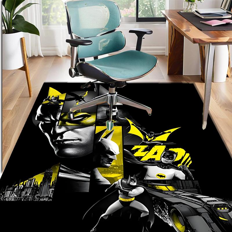 Batman Pattern Rug, Indoor/Outdoor Mat, for Picnic, Gameroom, Bedroom, Office, Living Room, Home Decor Carpet, Birthday Gift