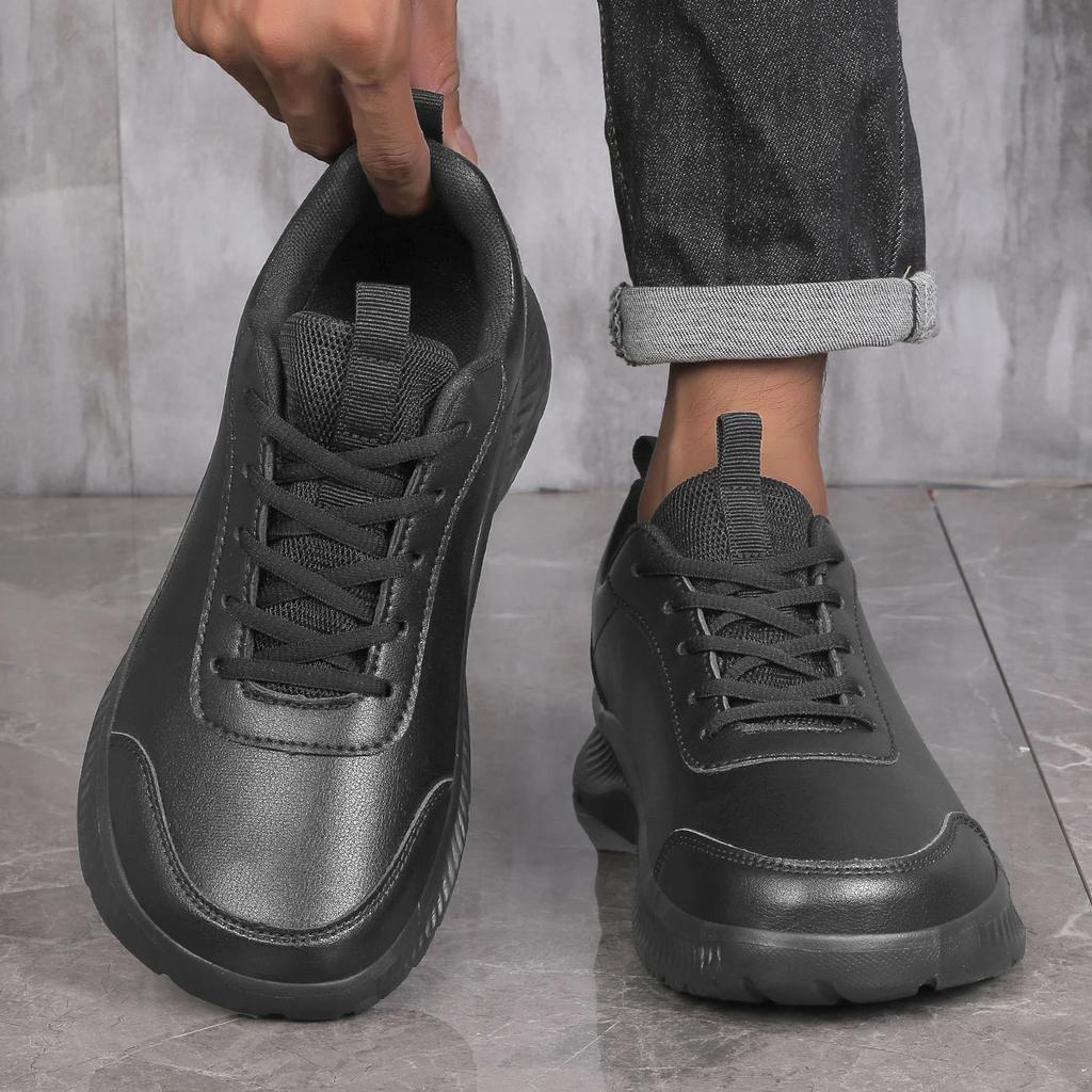 Men's Casual Sneakers Sports Shoes with Comfortable Leather Surface Men's Outdoor Widened Toe Men's Shoes for Men Sneakers