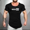 Muscleguys Sommer Herren Muskeltraining atmungsaktiv Kurzarm Fitness Sport T-Shirt leichte Baumwolle Gym Bodybuilding Unterhemd Mode schlanke T-Shirts