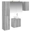 Bathroom Cabinet Set 5 Pcs Grey Sonoma 50 X 14.5 X 70 Cm