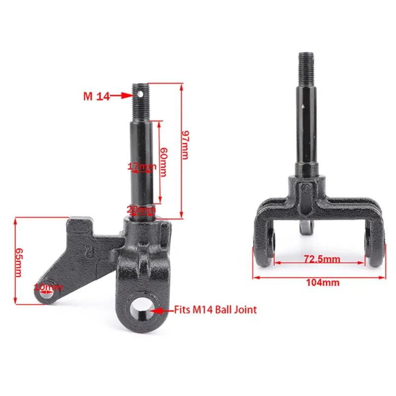 1 Para 17mm Zwrotnica Piasta Koła Bęben Hamulcowy Pasuje Do Chińskiego ATV 110cc 150cc 200cc 250cc Gokart Buggy UTV Quad Rowerowe Części