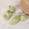 Sandals women's summer new fashion rhinestone small retro beach platform non-slip high heels