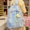 Schoolbagins Style High-value Backpack Female Student Schoolbag Cute Plaid Large-capacity Backpack Light Commuter Travel Bag
