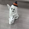 Ghost Walking Dog Statue Halloween Little Ghost Walking Dog Ornament Creative Home Decoration