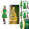 Christmas Tree Cosplay Dress For Women With Polyester Nylon Blend For Holiday Party Costumes