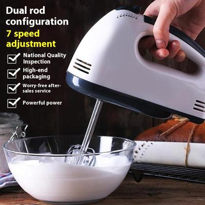 El Tipi Elektrikli Yumurta Çırpıcı, Ev Tipi Otomatik Mikser, El Tipi Yiyecek Pasta Ekmek Hamur Yoğurucu, 7 Hızlı Krema Çırpıcı