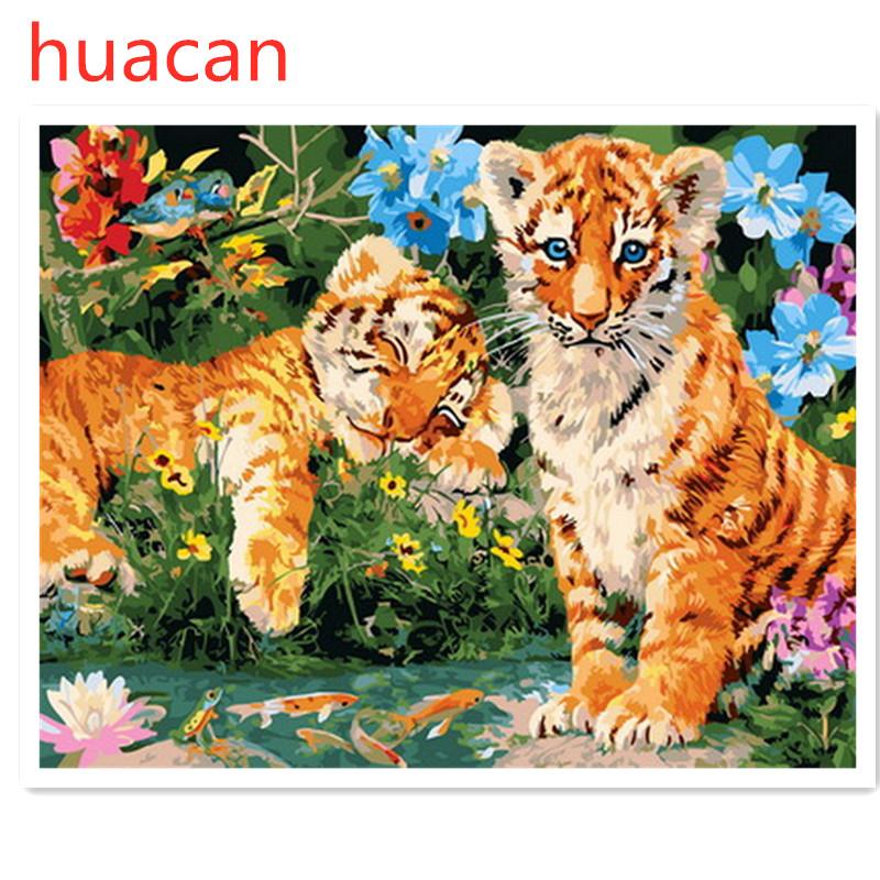 

Huacan DIY Paint Пейзаж По номерам Набор масляной живописи Холст DIY Масляная живопись По номерам Настенные украшения для дома Подарки Искусство и хобби