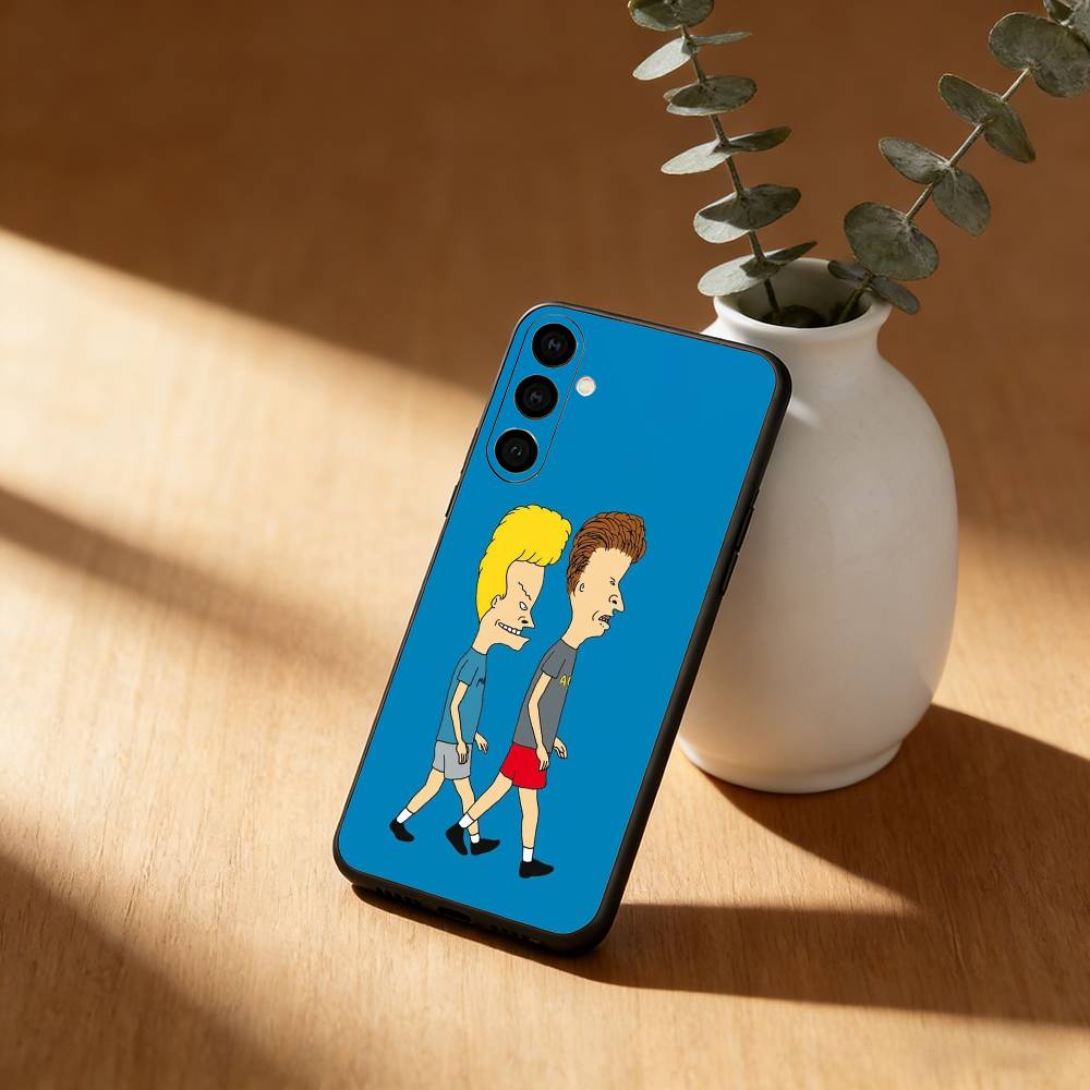 Cartoon B-Beavis and Butt-head Phone Case For Samsung GalaxyA13,21s,22,31,32,52,53,71,72,73,Soft Black Cover