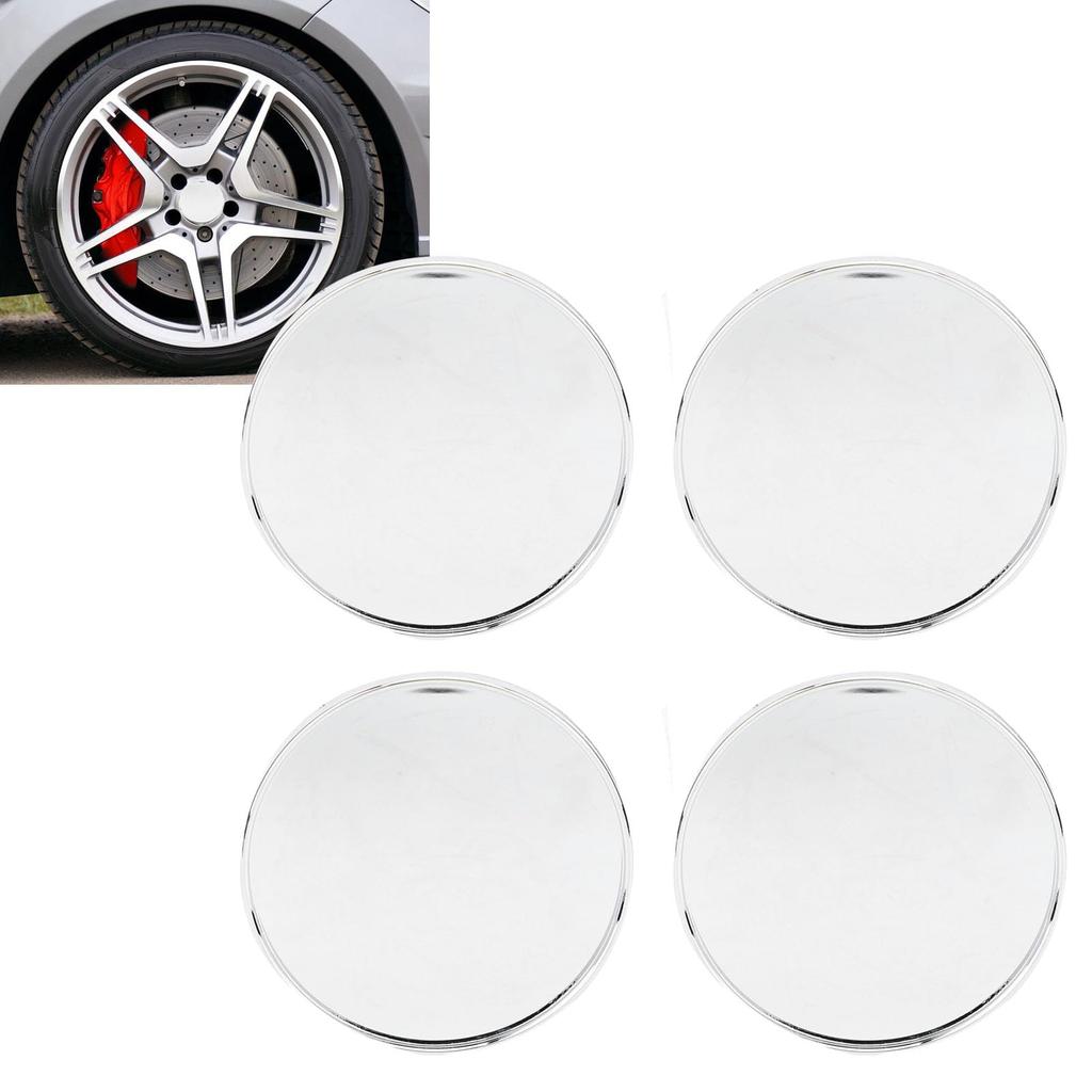Wheel Center Cap, Tire Hub Cap, Outer Diameter 59mm, Inner Diameter 51mm, Universal Fit Most Vehicles (Plated)
