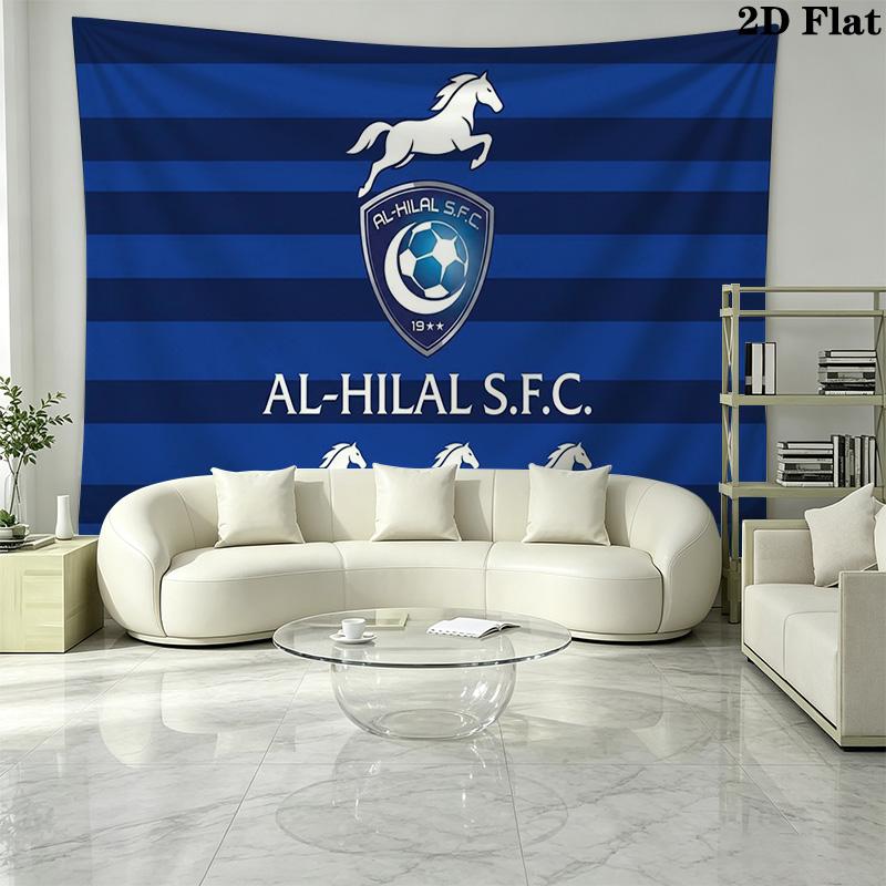 Al-Hilal SFC Wall Tapestry Aesthetic Wall Hanging Printed Fabric Blanket Decorative Tapestries for Bedroom Living Room Home Decor
