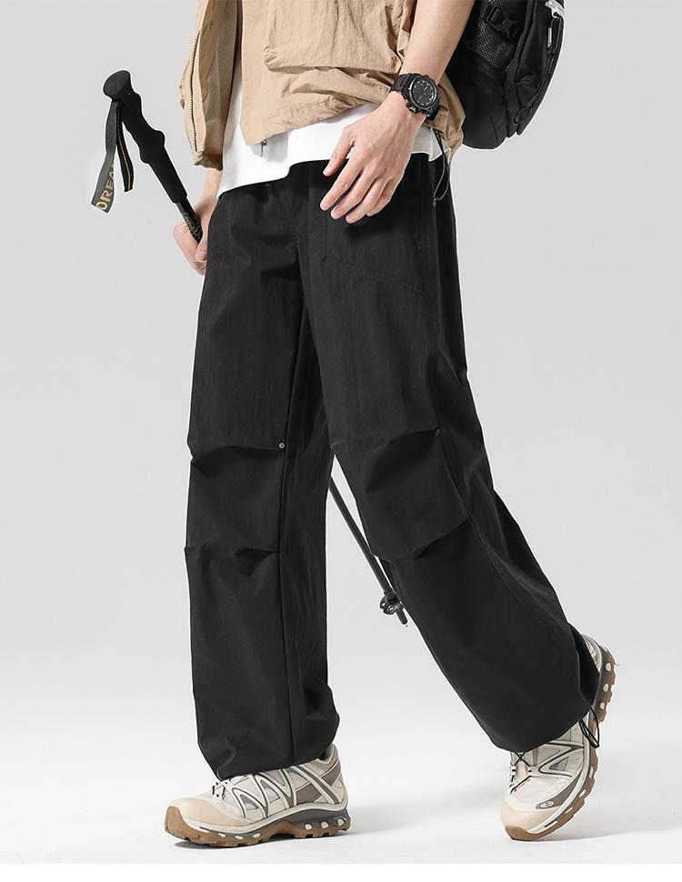 Outdoor Sports Workwear, Paratrooper Pants, Straight Leg Pants, Men's Casual Pants