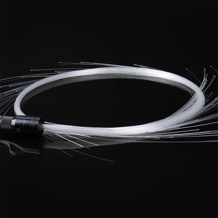 Led Fiber Optic Dance Whip 360° Rotation Light Up Waving Holiday 0.75Mm 25-150Cm