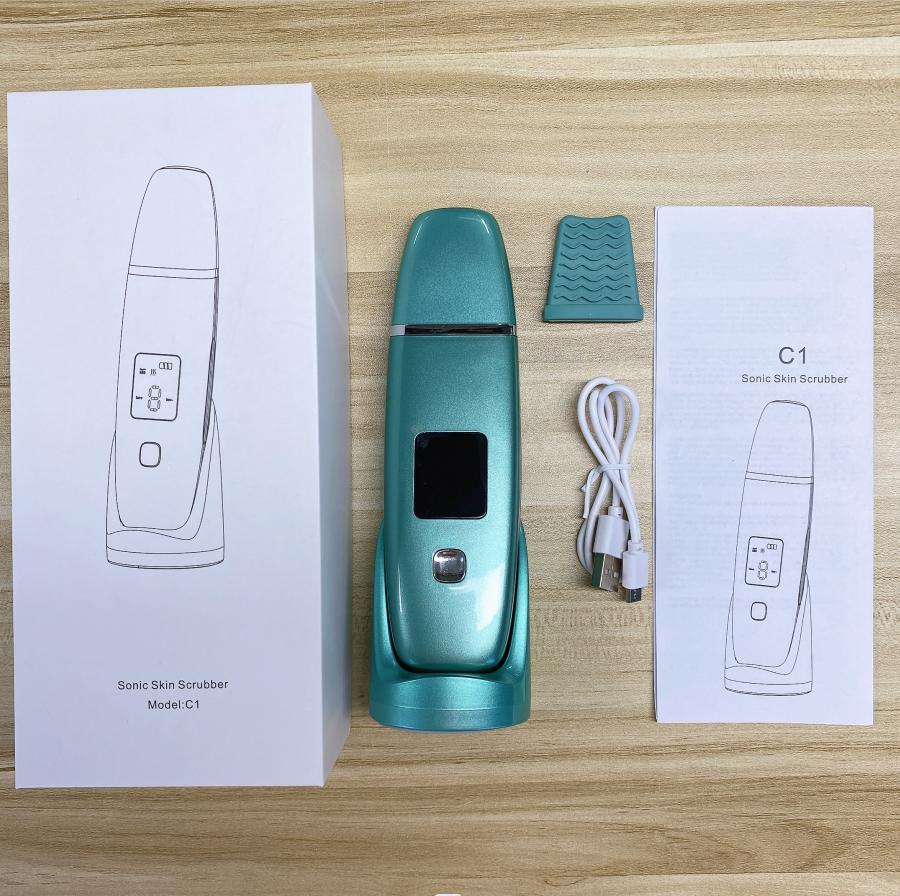 Facial Peeling Dead Clean Nano Spatula Kin Care Blackhead Remover Ultrasonic Skin Scrubber for Face USB rechargeable