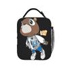 Kanye West Insulated Lunch Bag Portable Cute Bear Reusable Thermal Bag Tote Lunch Box School  Travel Food Storage Bags