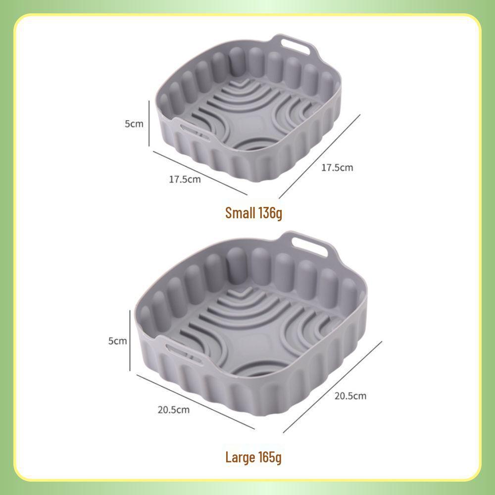 

Силиконовый противень для аэрофритюрницы и духовки - Многоразовый, термостойкий, форма для выпечки торта 17.5*5CM Small грязно-белый