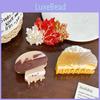 Stylish Acetate Maple Leaf Hair Clip Charming Mushroom Claw Clip Women For