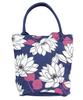 Kaya Lotus Flower Barrel Tote Bag, Blue, 7CVP0202