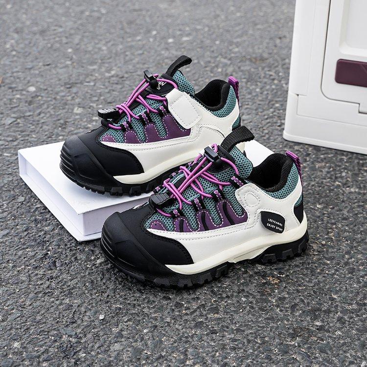 Girls Shoes Youth Sports Shoes 2025 New Spring and Autumn Versatile Casual Non-slip Children's Outdoor Hiking Shoes