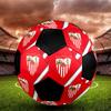 SIZE 5 Sevilla FC Soccer Ball Colorful All Ages Machine Stitched PVC Competition Ready Durable High-Bounce