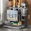 Kitchen Storage Shelf Steel Sink Rack Multifunction Kitchen Stand Holder Soap Holder Towel Rack