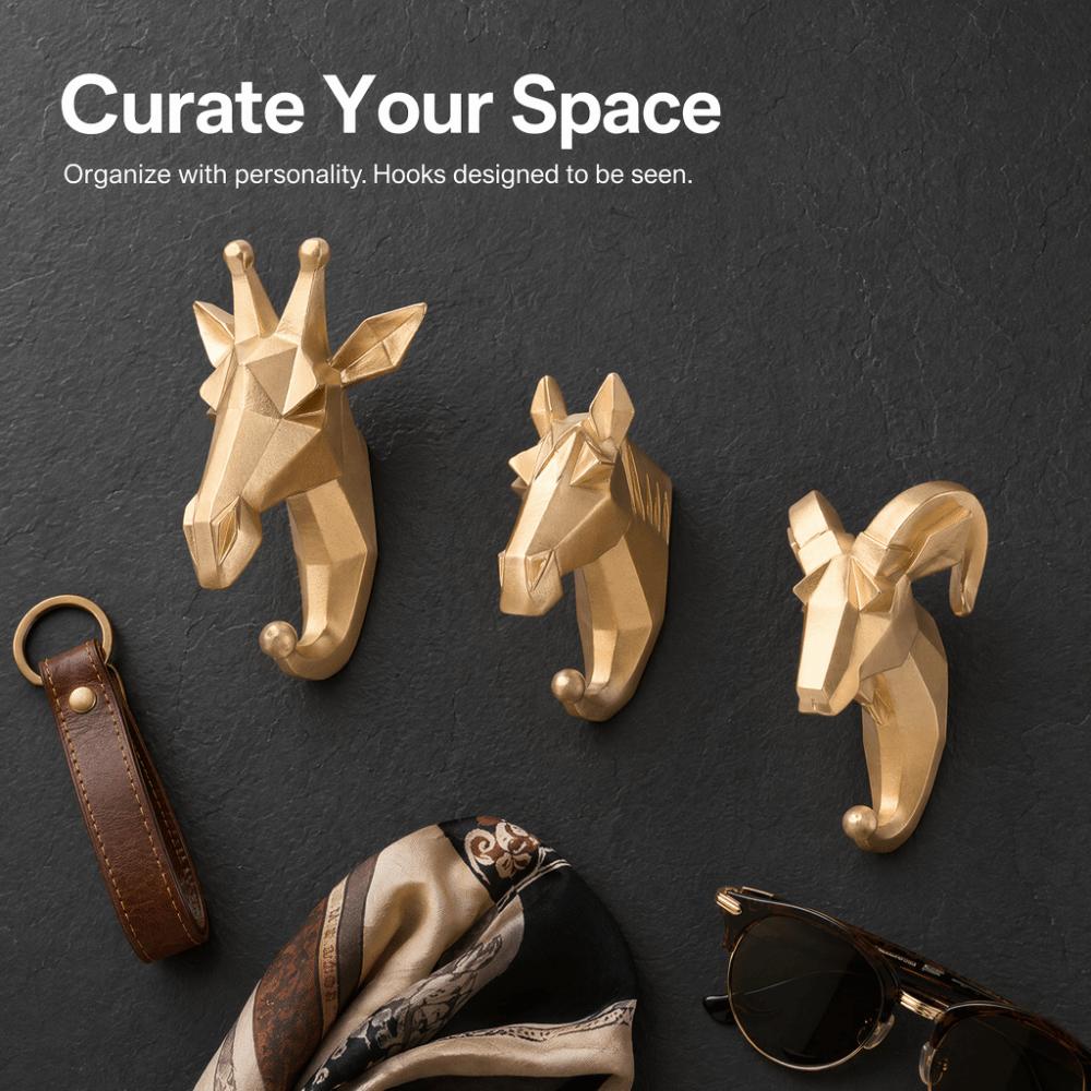 Resin Coat Hook Animal Shape Key Holder Distinctive Coat Hanger  Home Decor
