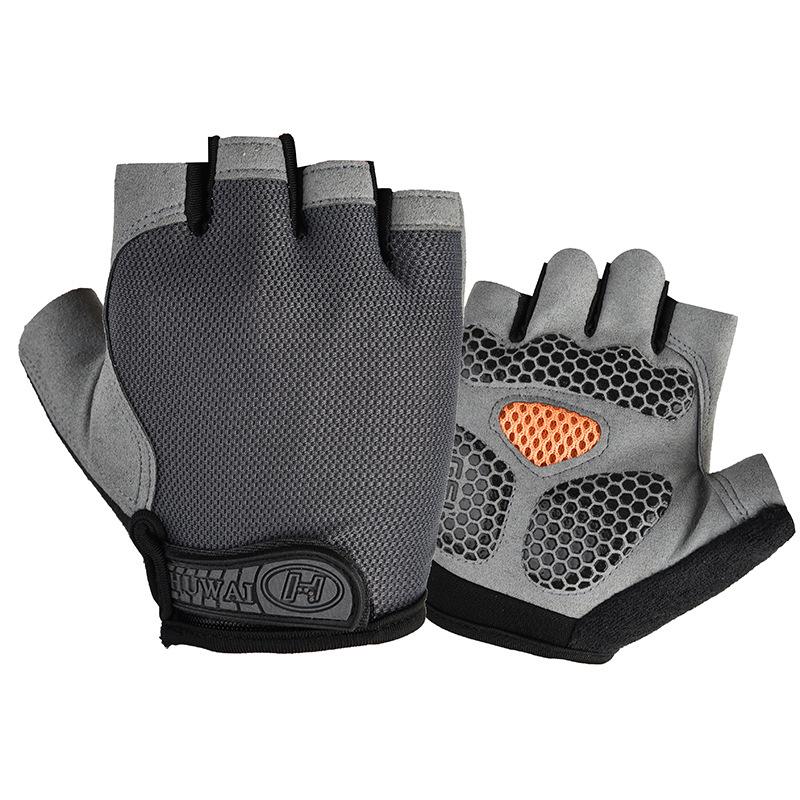 Spring and Summer Men's Mesh Fabric Breathable Bicycle Half Finger Outdoor Cycling Sport
