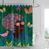 Nordic Minimalist Figure Illustration Shower Curtain Hotel Homestay Bathroom Partition Curtain Waterproof and Moisture-proof
