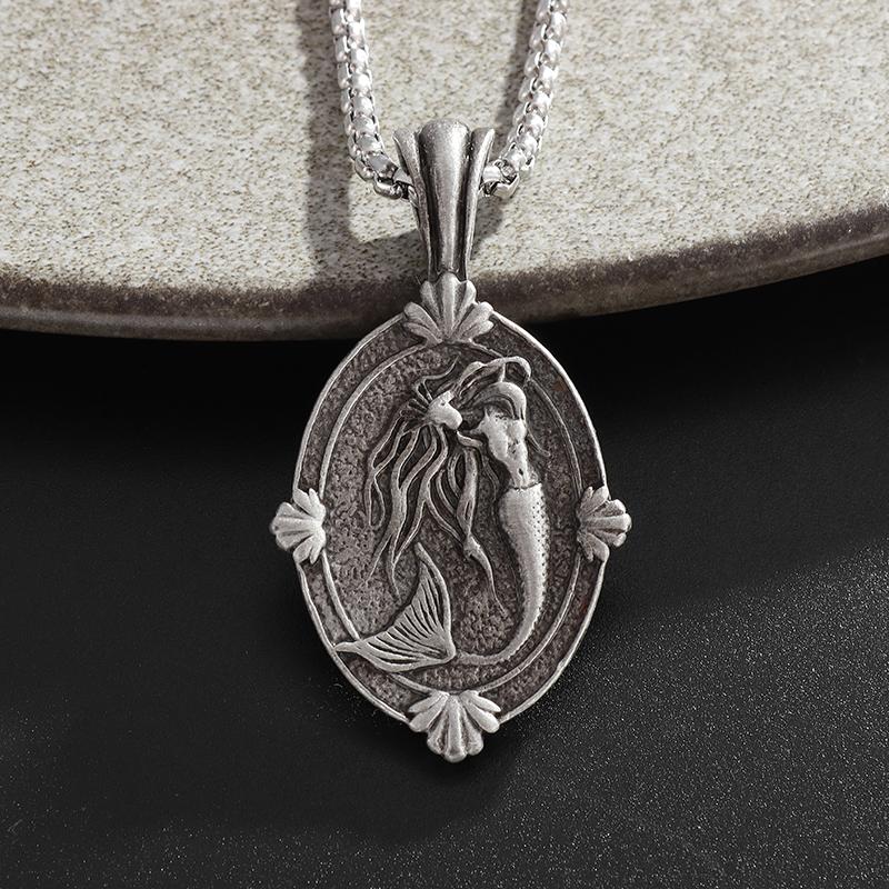 Classic Popular Anchor Trident Pendant Necklace for Men and Women Hip-Hop Rock Trend Nordic Jewelry