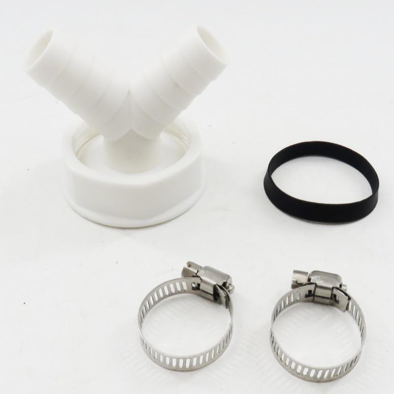 Washing Machine Y-Type Drain Hose Connector, Two-in-One 1-Inch Tee Converter