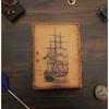 Sailing Ship Handmade Vintage Leather Journal Blank Spell Grimoir Book Of Shadow